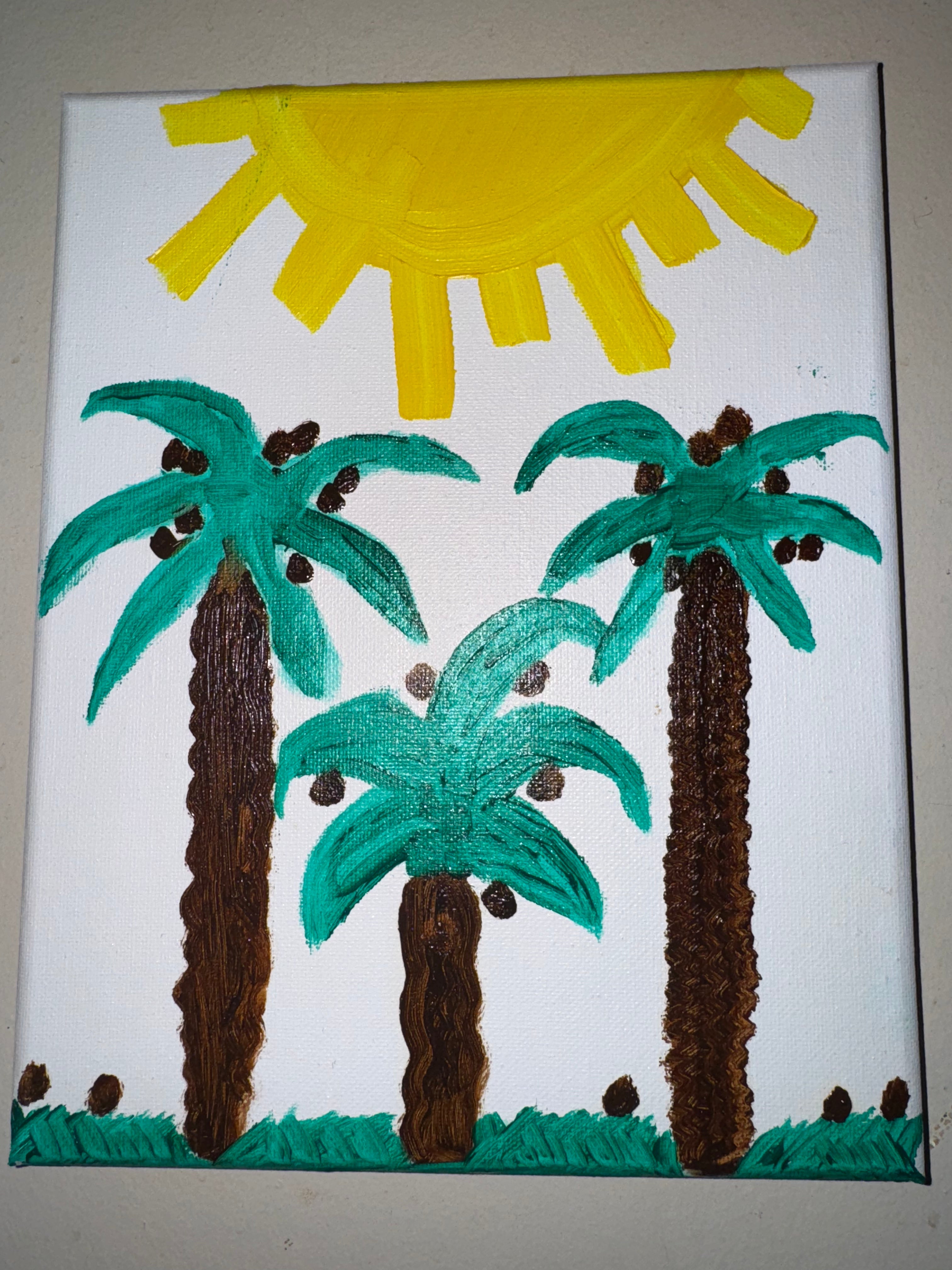 Palm Trees under the sun