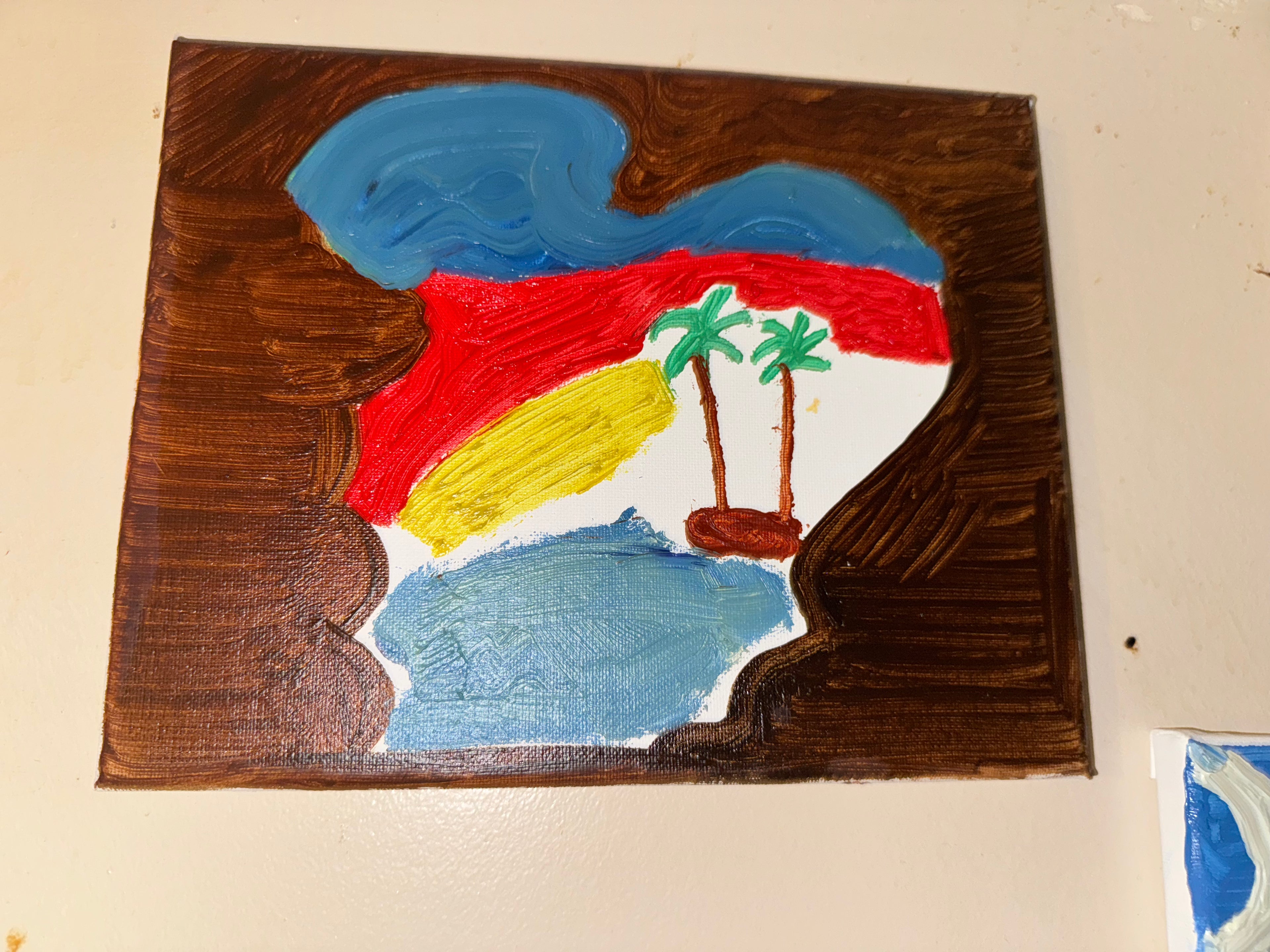 Palm Trees in a cave
