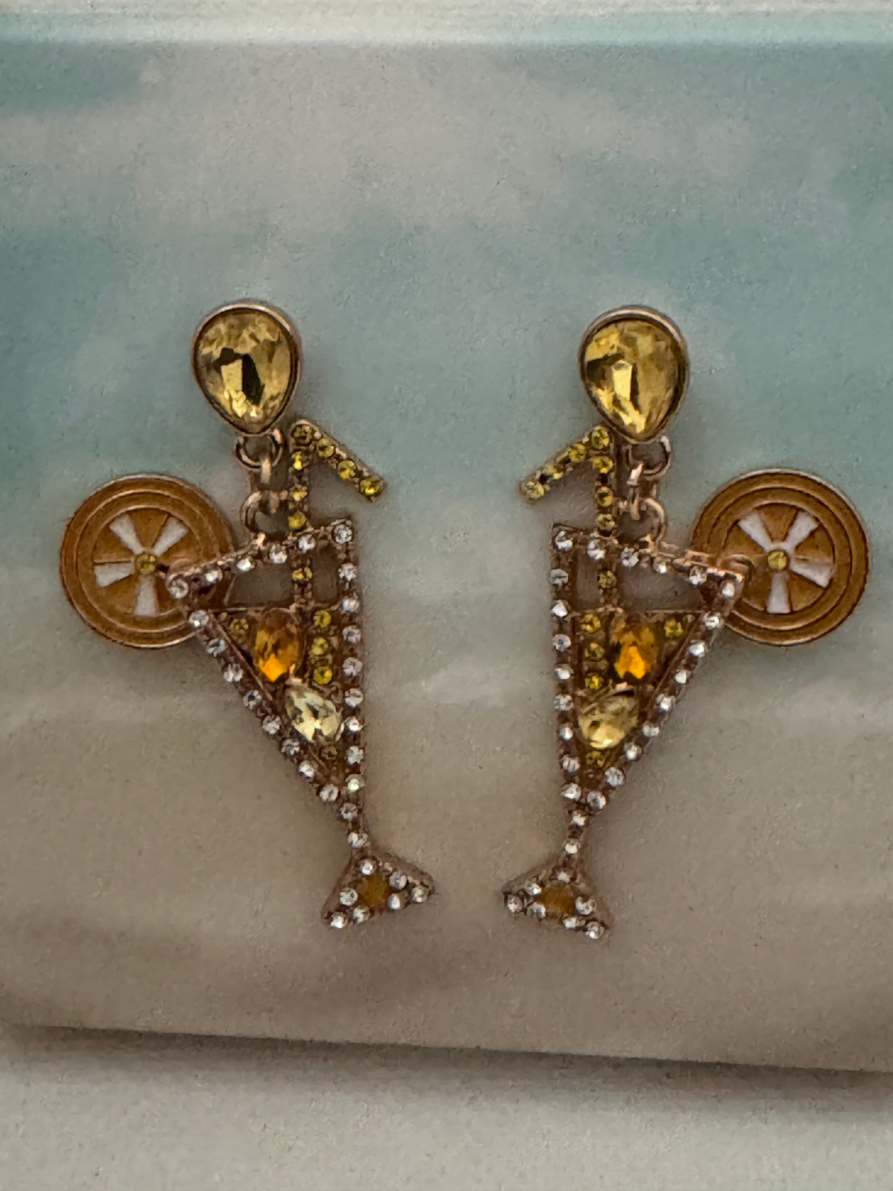 Custom Cocktail Drink Earrings